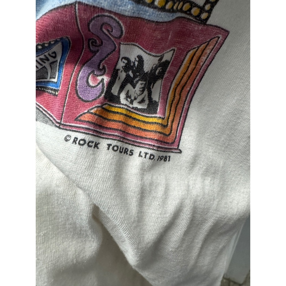 Vintage Styx Paradise Theatre 1981 World Tour Shirt Raglan 3/4 Sleeve Rock Tee - Picture 3 of 6